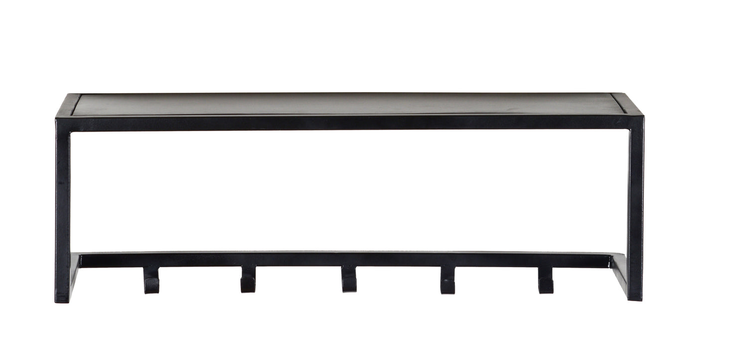 Kapstok Brix Kapstok Mangohout Zwart 78 cm 78x25x25 cm-Kapstokken-Livingfurn