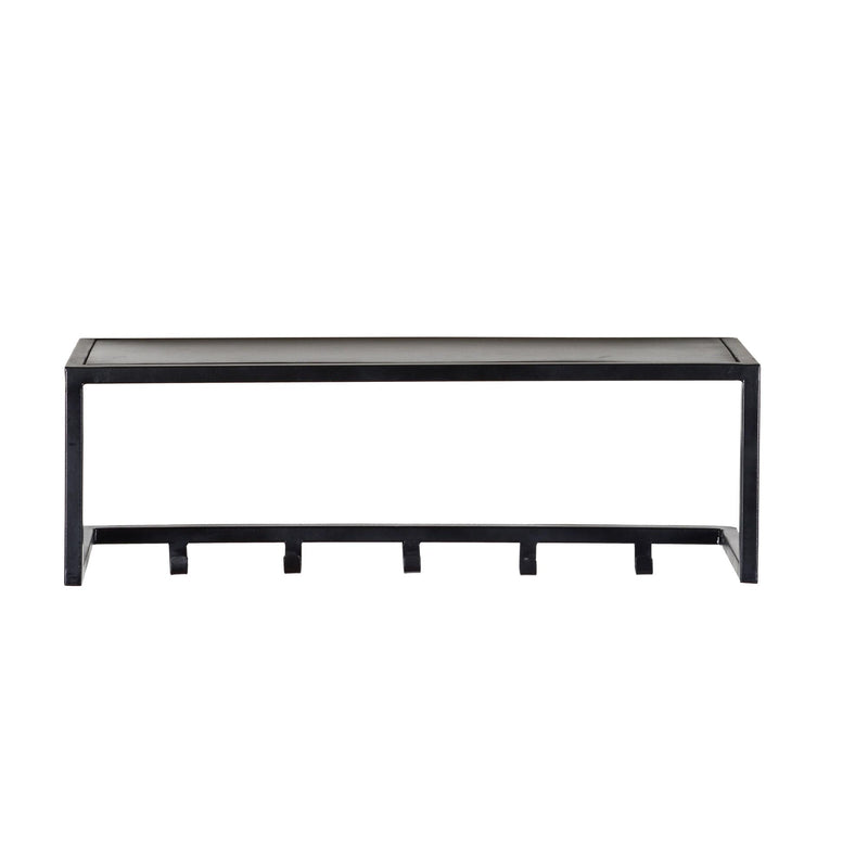 Kapstok Brix Kapstok Mangohout Zwart 78 cm 78x25x25 cm-Kapstokken-Livingfurn