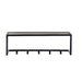 Kapstok Brix Kapstok Mangohout Zwart 78 cm 78x25x25 cm-Kapstokken-Livingfurn