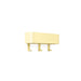 Kapstok DAX PLAY 3 Butter Yellow 27x7.5x12cm Spinder Design-Kapstokken-Spinder