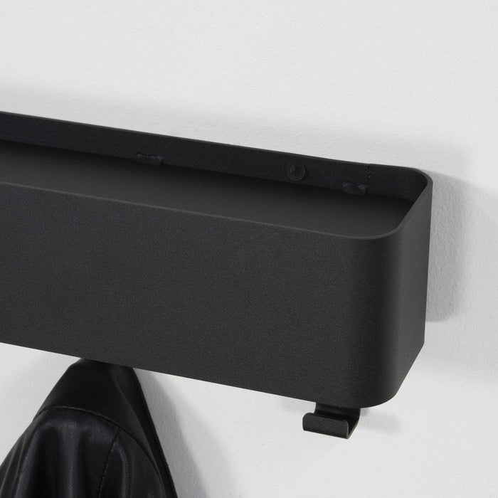 Kapstok DAX PLAY 7 Zwart 72x7.5x12cm Spinder Design-Kapstokken-Spinder