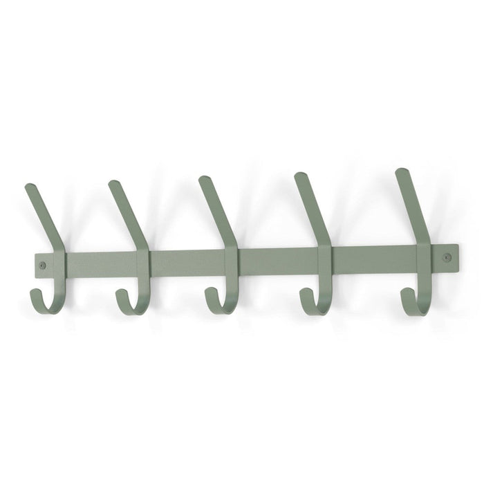 Kapstok DEXTER 5 Dusty Green 70x8.2x21cm Spinder Design-Kapstokken-Spinder