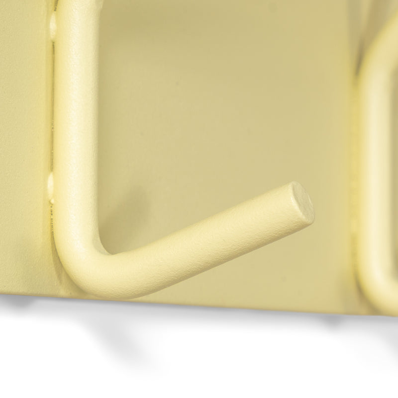 Kapstok FUSION 3 Butter Yellow 40x1.6x12cm Spinder Design-Kapstokken-Spinder