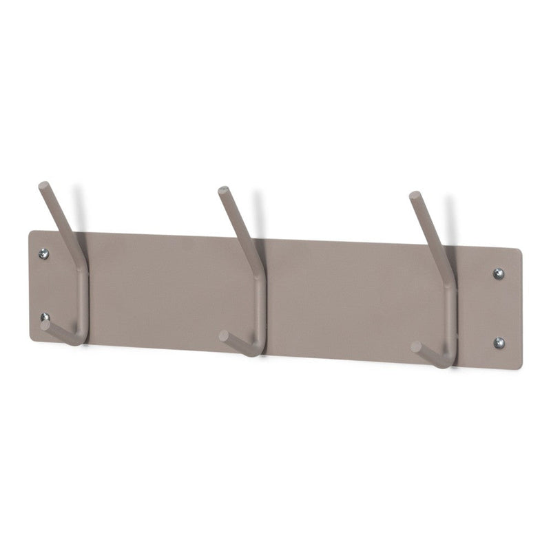Kapstok FUSION 3 Silky Taupe 40x1.6x12cm Spinder Design-Kapstokken-Spinder