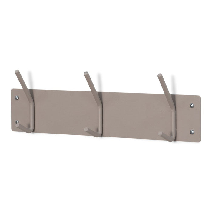 Kapstok FUSION 3 Silky Taupe 40x1.6x12cm Spinder Design-Kapstokken-Spinder