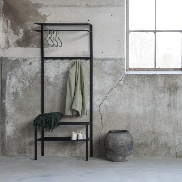 Kapstok IVAR 2 Zwart 70x29x178cm Spinder Design-Kapstokken-Spinder