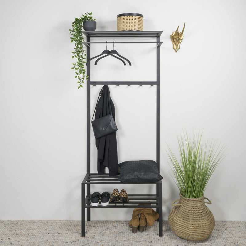 Kapstok IVAR 2 Zwart 70x29x178cm Spinder Design-Kapstokken-Spinder
