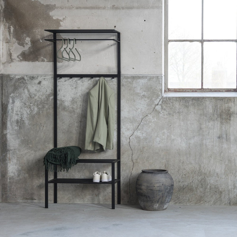 Kapstok IVAR 2 Zwart 70x29x178cm Spinder Design-Kapstokken-Spinder