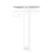 Kapstok LUNO LARGE 100 Wit 100x30x160cm Spinder Design-Kapstokken-Spinder