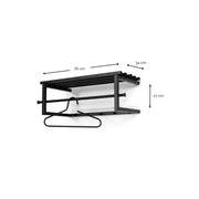 Kapstok MARCO Silky Taupe Eiken 76x34x26cm Spinder Design-Kapstokken-Spinder