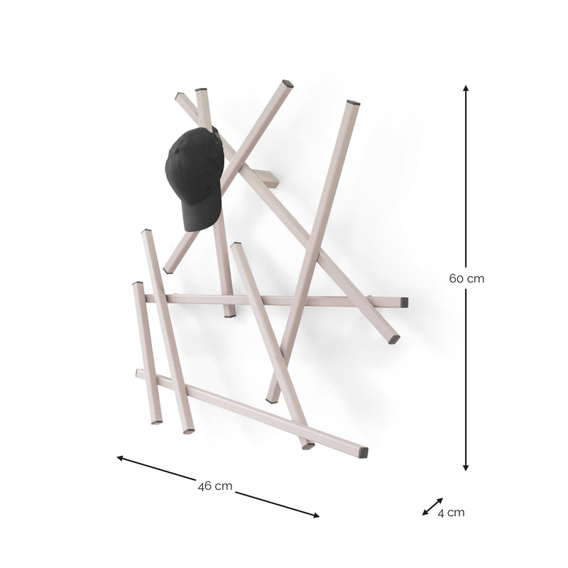 Kapstok MATCHES Silky Taupe 79x10x79cm Spinder Design-Kapstokken-Spinder