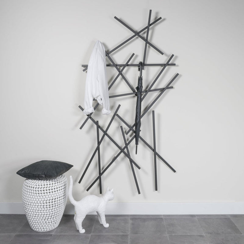 Kapstok MATCHES Zwart 100x15x184cm Spinder Design-Kapstokken-Spinder