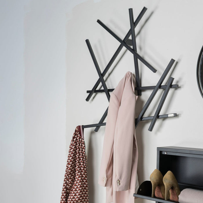 Kapstok MATCHES Zwart 79x10x79cm Spinder Design-Kapstokken-Spinder