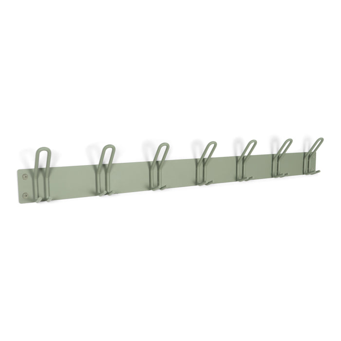 Kapstok MILES 7 Dusty Green 100x7x14cm Spinder Design-Kapstokken-Spinder