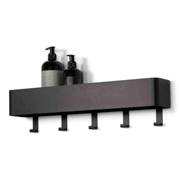 Kapstok MULTI 5 Zwart 52x10x13cm Spinder Design-Kapstokken-Spinder