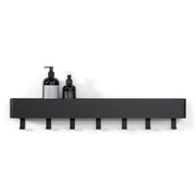 Kapstok MULTI 7 Zwart 72x10x13cm Spinder Design-Kapstokken-Spinder