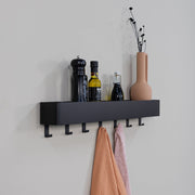 Kapstok MULTI 7 Zwart 72x10x13cm Spinder Design-Kapstokken-Spinder
