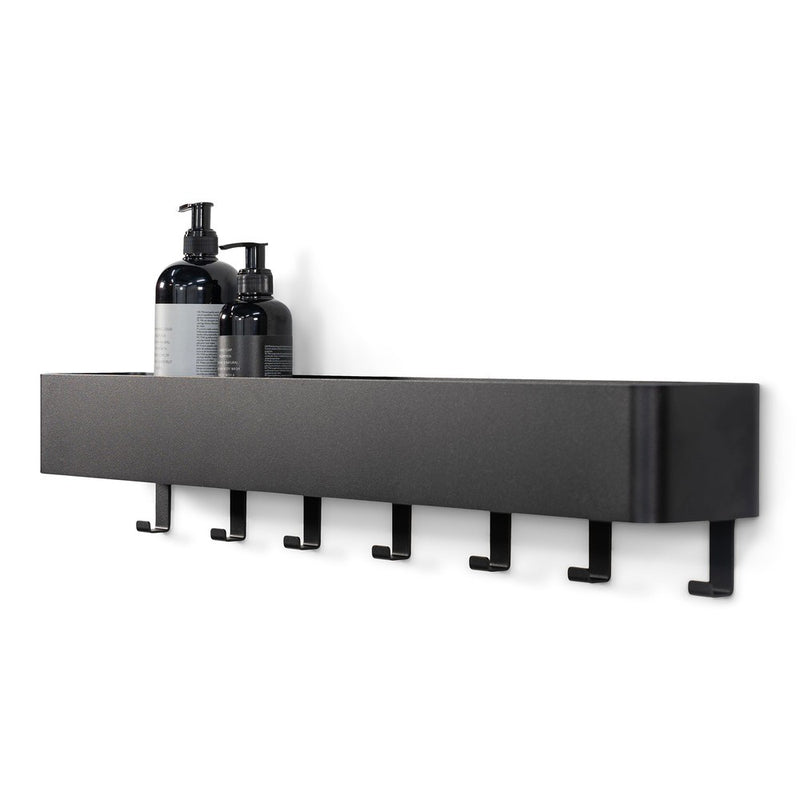 Kapstok MULTI 7 Zwart 72x10x13cm Spinder Design-Kapstokken-Spinder