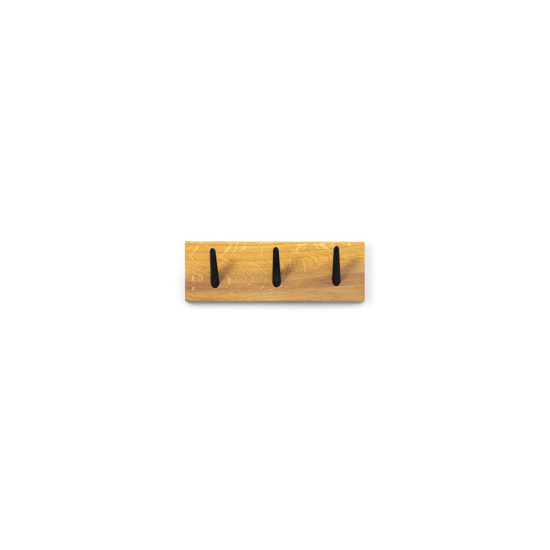 Kapstok NUB 3 Naturel Zwart 30x7x10cm Spinder Design-Kapstokken-Spinder