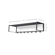 Kapstok REX 2 XL (100 cm) Wit 100x29x19cm Spinder Design-Kapstokken-Spinder