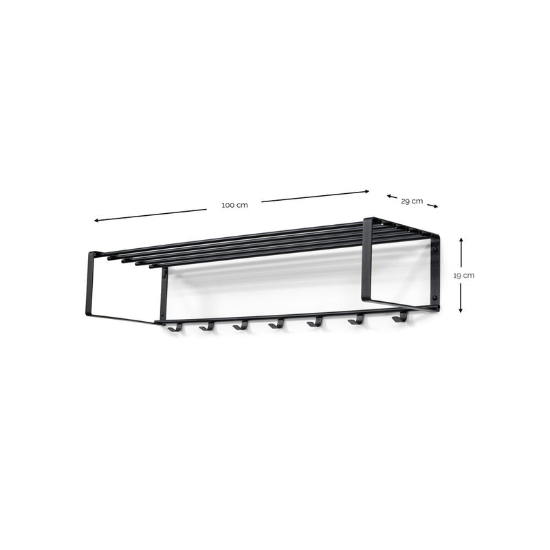 Kapstok REX 2 XL (100 cm) Wit 100x29x19cm Spinder Design-Kapstokken-Spinder