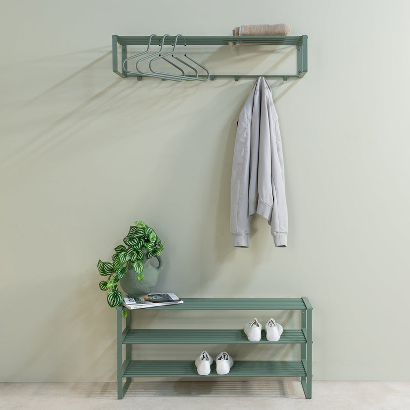 Kapstok REX 2 XL Dusty Green 100x29x19cm Spinder Design-Kapstokken-Spinder