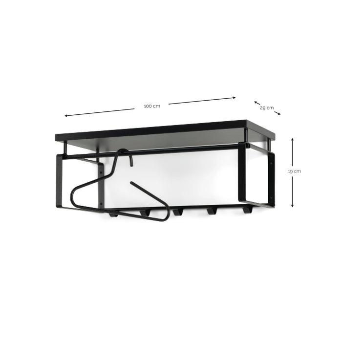 Kapstok REX 3 Silky Taupe Walnut 70x29x28cm Spinder Design-Kapstokken-Spinder