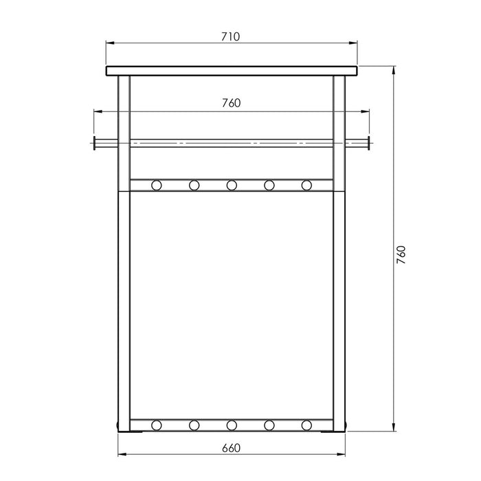 Kapstok RIZZOLI Clay Terra 76x34x76cm Spinder Design-Kapstokken-Spinder