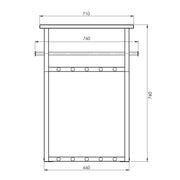 Kapstok RIZZOLI Silky Taupe 76x34x76cm Spinder Design-Kapstokken-Spinder