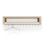 Kapstok SCHOOL 120 Silky Taupe Eiken 118x19x29.5cm Spinder Design-Kapstokken-Spinder