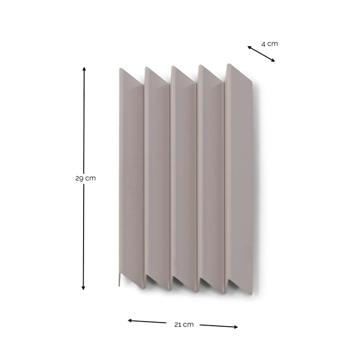 Kapstok SENSU M Silky Taupe 21x4x29.5cm Spinder Design-Kapstokken-Spinder
