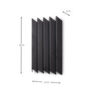 Kapstok SENSU M Zwart 21x4x29.5cm Spinder Design-Kapstokken-Spinder