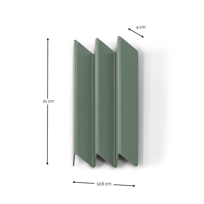 Kapstok SENSU S Dusty Green 12.6x4x21cm Spinder Design-Kapstokken-Spinder