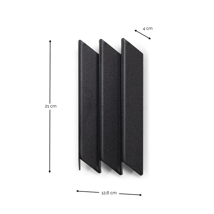 Kapstok SENSU S Zwart 12.6x4x21cm Spinder Design-Kapstokken-Spinder