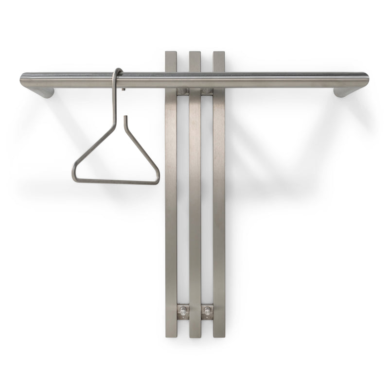 Kapstok SENZA 1 RVS 65x28x63.5cm Spinder Design-Kapstokken-Spinder