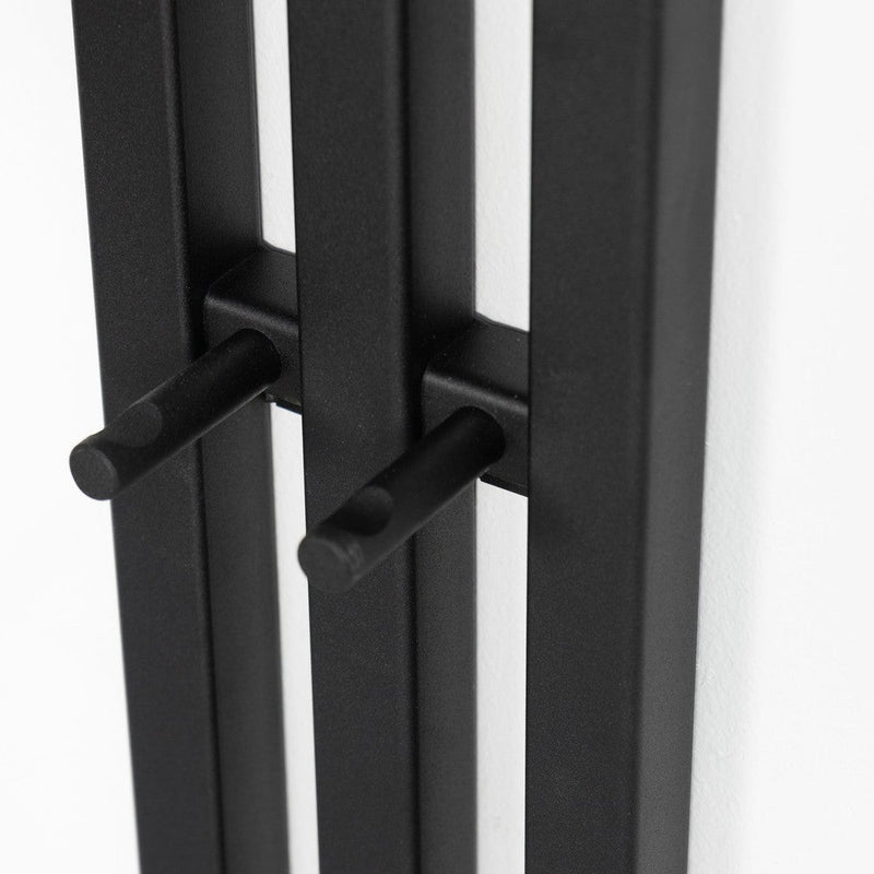 Kapstok SENZA 5 Zwart 65x28x190cm Spinder Design-Kapstokken-Spinder