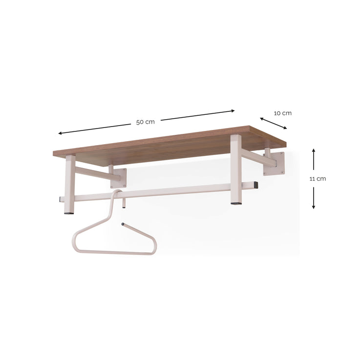 Kapstok SIMPLON Silky Taupe Walnut 76x29x23cm Spinder Design-Kapstokken-Spinder