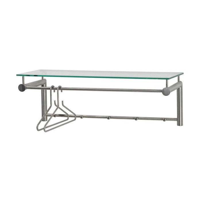 Kapstok SUZA 5 RVS Helder Glas 79x29x28cm Spinder Design-Kapstokken-Spinder