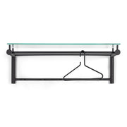Kapstok SUZA 5 Zwart Helder Glas 79x29x28cm Spinder Design-Kapstokken-Spinder