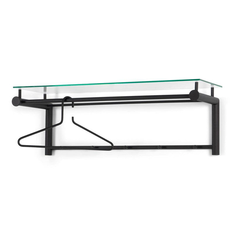 Kapstok SUZA 5 Zwart Helder Glas 79x29x28cm Spinder Design-Kapstokken-Spinder