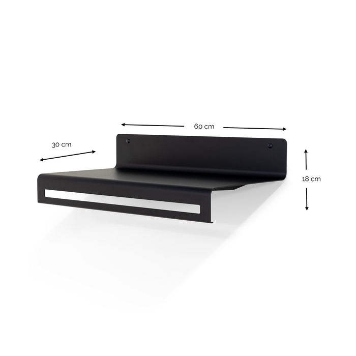 Kapstok SWAY 60 Zwart 60x30x18cm Spinder Design-Kapstokken-Spinder