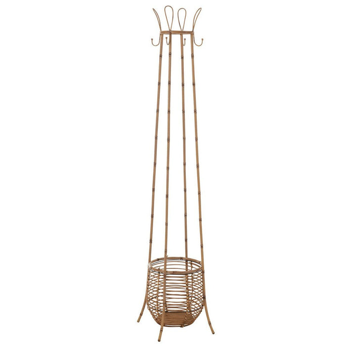 Kapstok Staand Met Mand Rotan Naturel 168 cm 33x33x167.5 cm-Kapstokken-J-Line