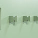 Kapstok TETROMINO Dusty Green 40x3.5x21.5cm Spinder Design-Kapstokken-Spinder