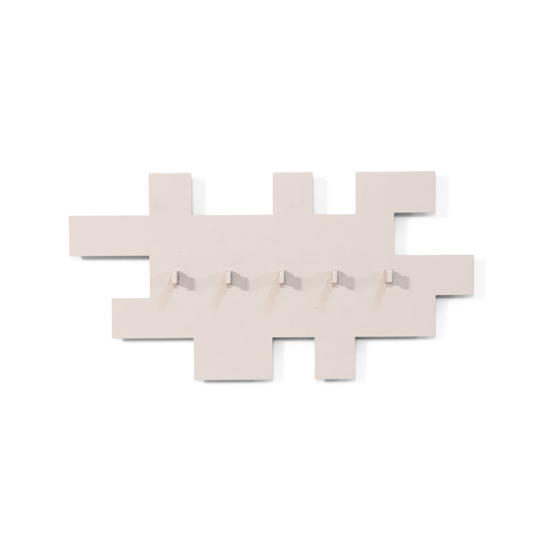 Kapstok TETROMINO Silky Taupe 40x3.5x21.5cm Spinder Design-Kapstokken-Spinder