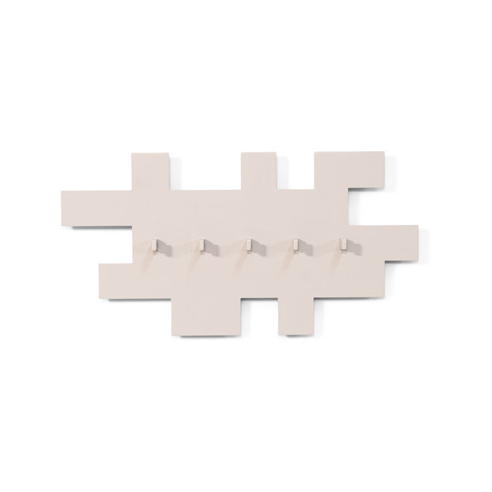 Kapstok TETROMINO Silky Taupe 40x3.5x21.5cm Spinder Design-Kapstokken-Spinder