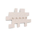 Kapstok TETROMINO Silky Taupe 40x3.5x21.5cm Spinder Design-Kapstokken-Spinder