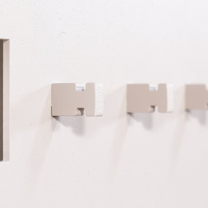Kapstok TETROMINO Silky Taupe 40x3.5x21.5cm Spinder Design-Kapstokken-Spinder