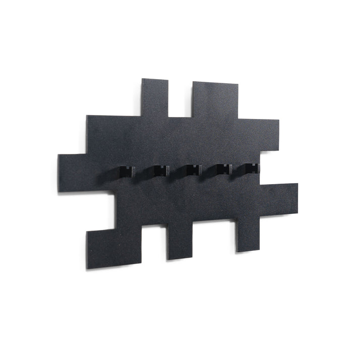 Kapstok TETROMINO Zwart 40x3.5x20.5cm Spinder Design-Kapstokken-Spinder