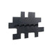 Kapstok TETROMINO Zwart 40x3.5x20.5cm Spinder Design-Kapstokken-Spinder
