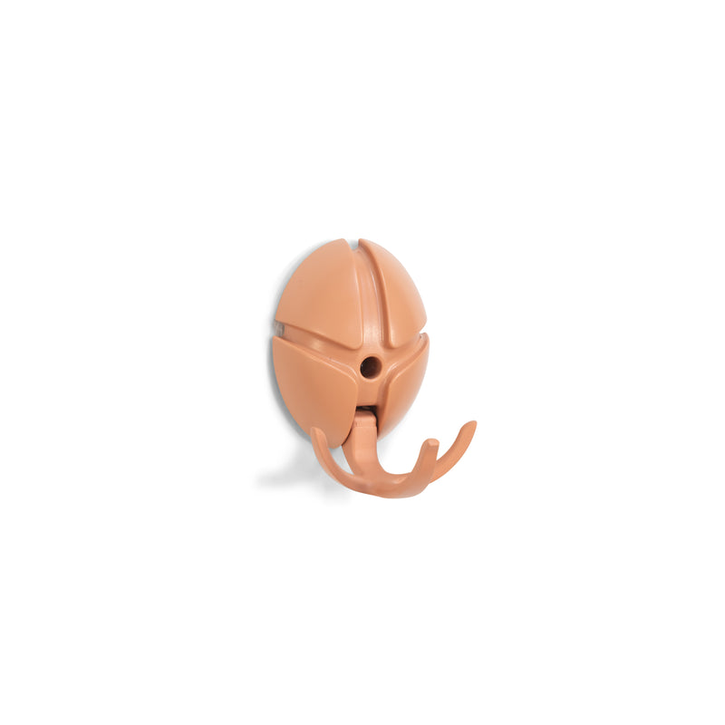 Kapstok TICK Clay Terra 7.5x3.5x9.5cm Spinder Design-Kapstokken-Spinder